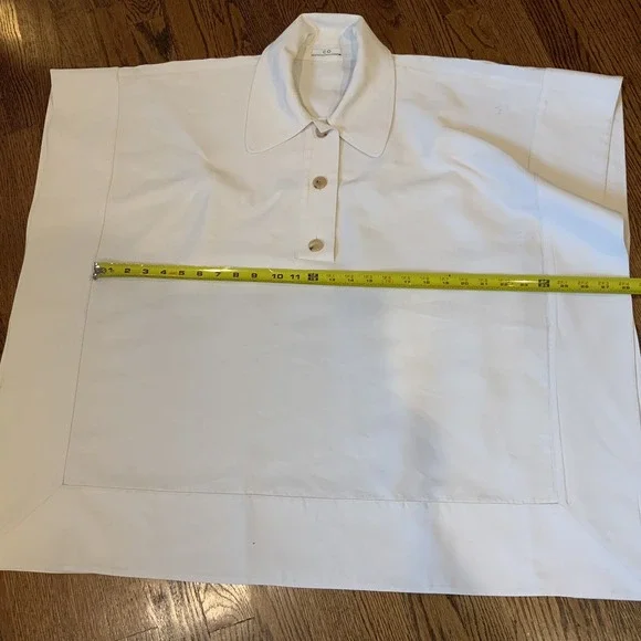 Womens CO Tunic Pullover Top Nordstrom's Line Lagenlook Boho Luxury Classic - Picture 5 of 11